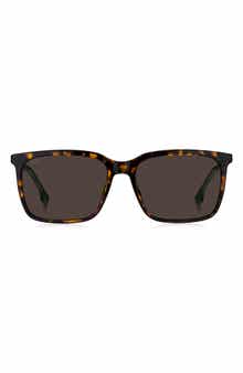 BOSS 57mm Rectangular Sunglasses