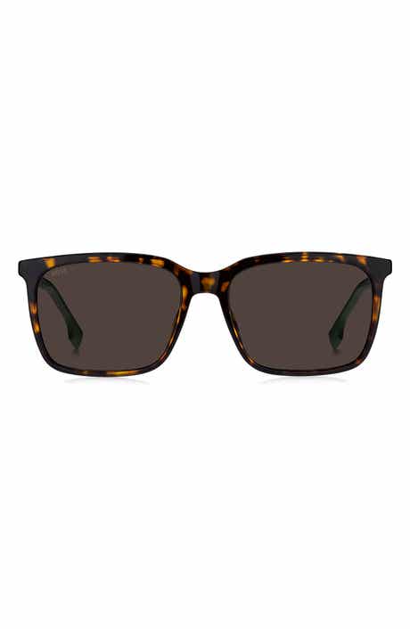 BOSS 57mm Rectangular Sunglasses