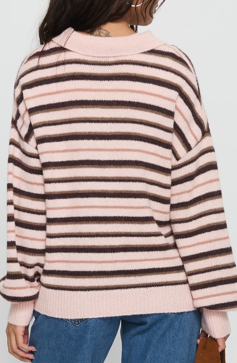 Princess Polly Jeanny Collared Stripe Sweater, Alternate, color,