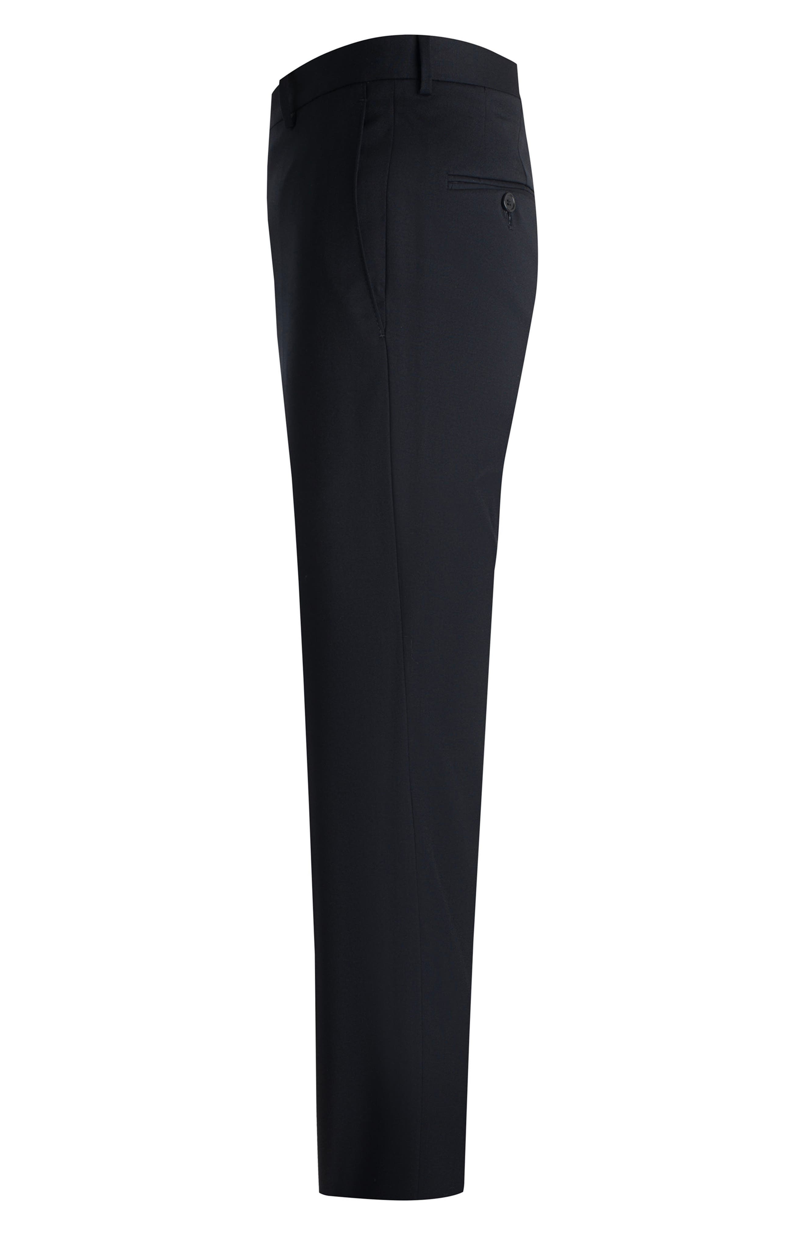 Flat Front Straight Leg Wool Dress Pants - image 2