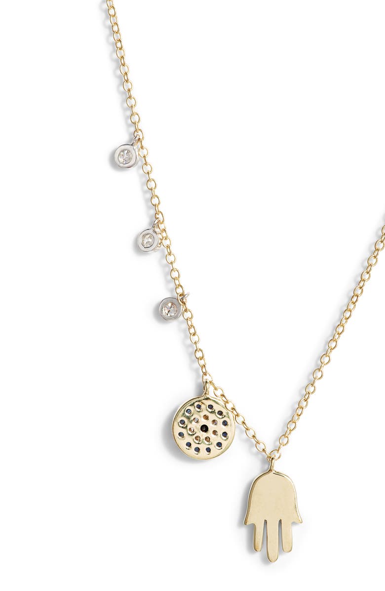 Meira T Desert Infusion Diamond & Sapphire Pendant Necklace, Alternate, color,