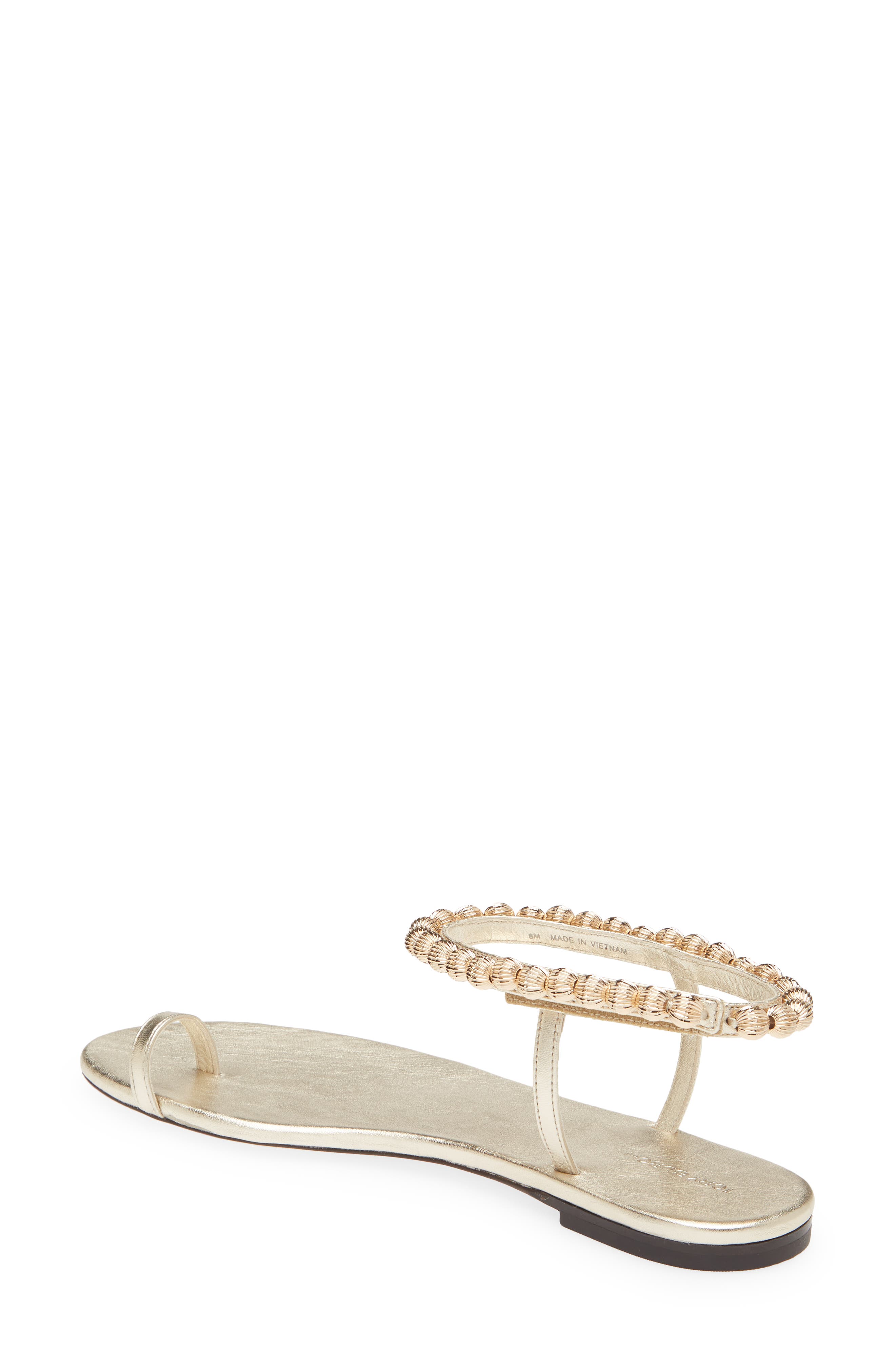 Tory Burch Capri Beaded Ankle Strap Sandal, Alternate, color, 