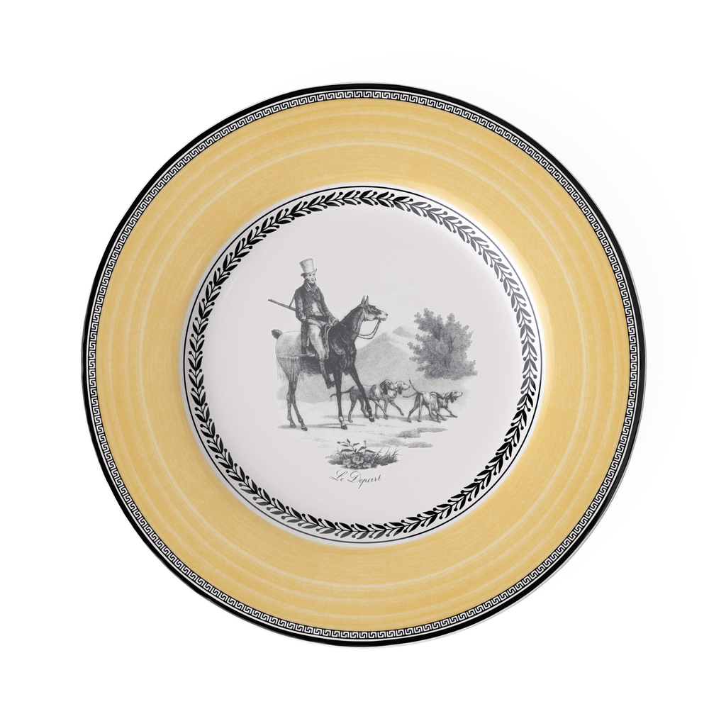 Villeroy & Boch Audun Chasse Dinner Plate In Yellow