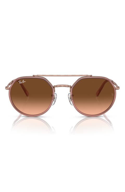53mm Gradient Irregular Sunglasses