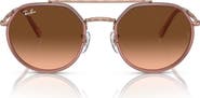 Ray-Ban 53mm Gradient Irregular Sunglasses