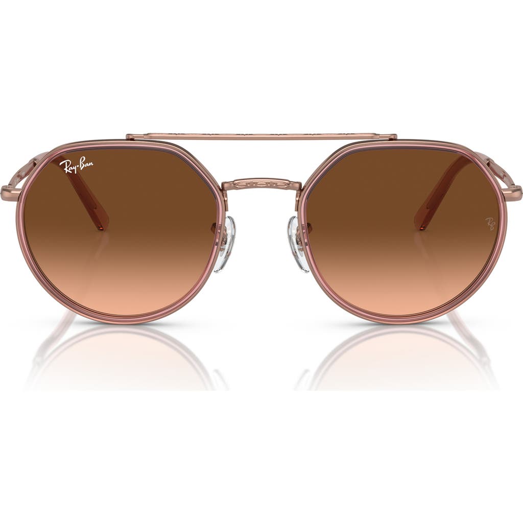 Ray-Ban 53mm Gradient Irregular Sunglasses in Copper at Nordstrom