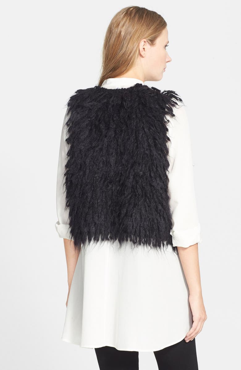 Eileen Fisher Shaggy Mohair Blend Vest, Alternate, color, 