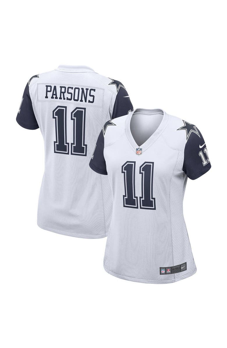 Nike Women's Nike Micah Parsons White Dallas Cowboys Alternate Game Jersey, Main, color, 