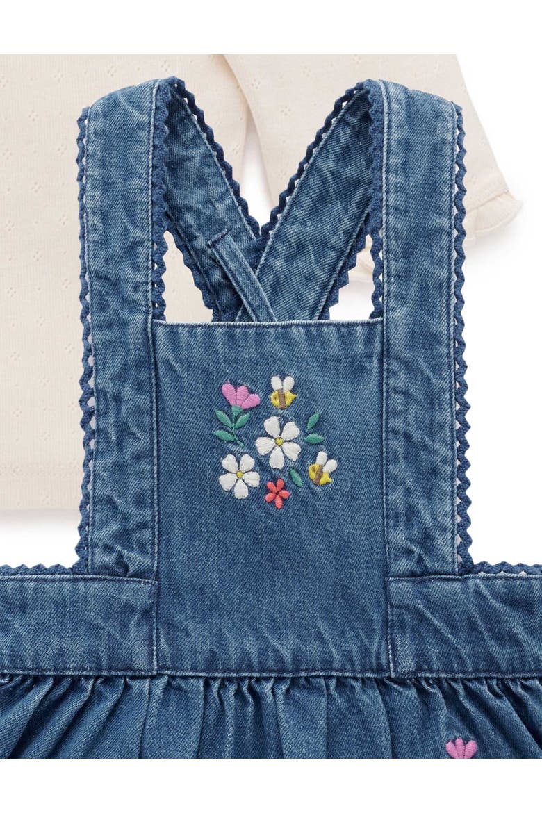 Embroidered Pinnie Set, Alternate, color, Mid Denim