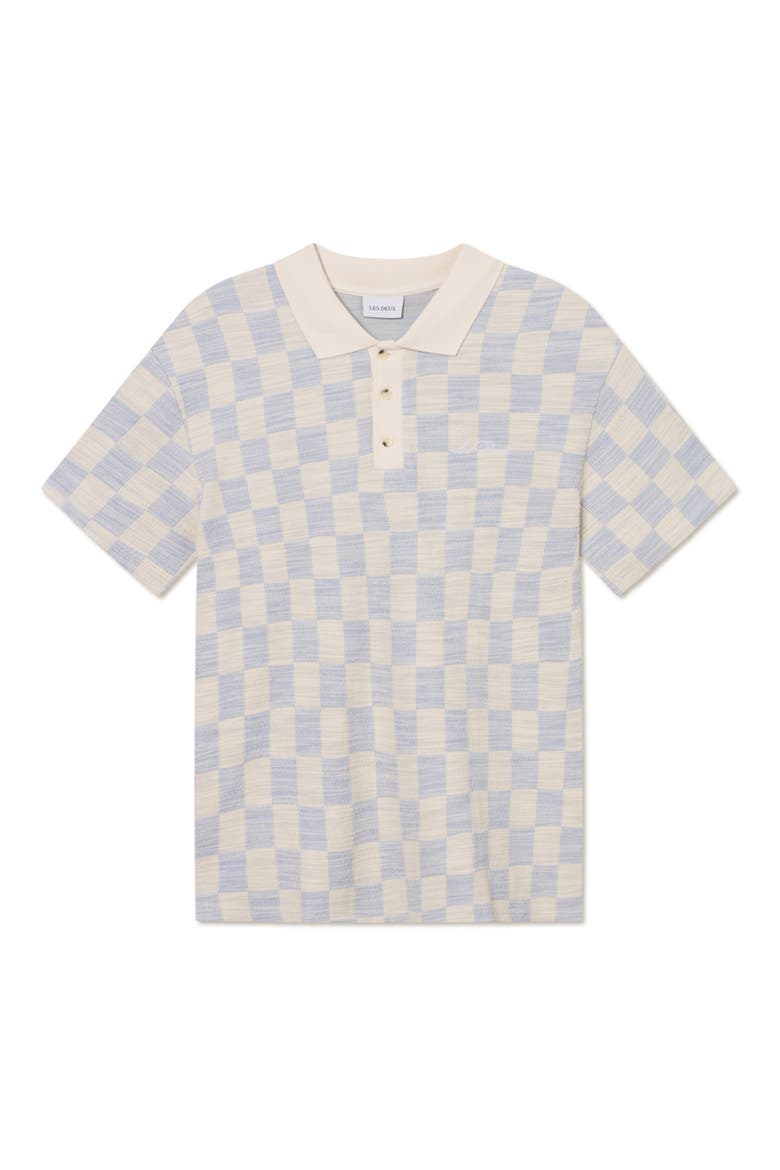 Branson Check Jacquard Jersey Polo, Alternate, color, IVORY