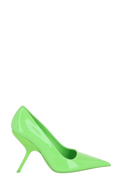 Ferragamo Pointed Toe Pump In Green