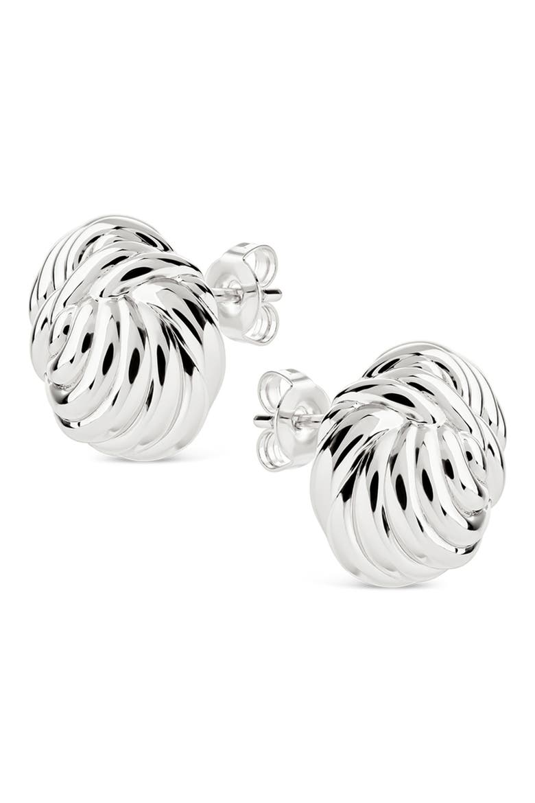 Everyday Swirl Stud Earrings, Alternate, color, SILVER