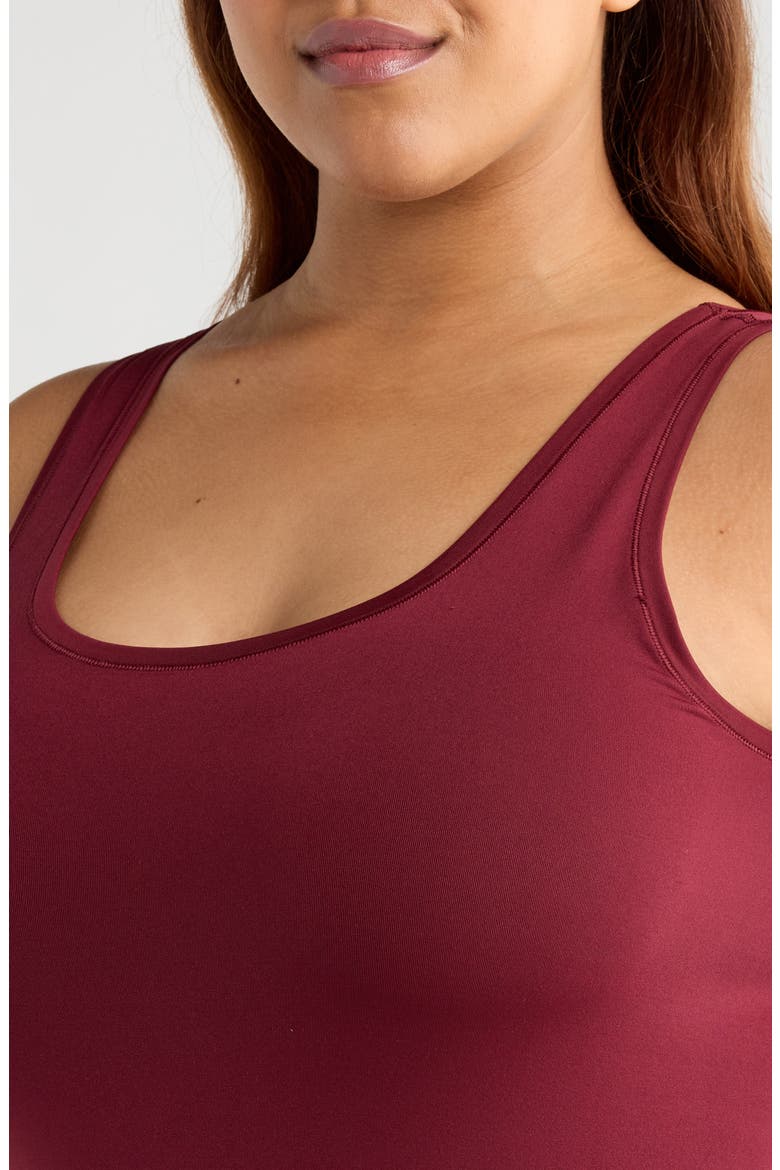 Seamless Layering Tank, Alternate, color, BURGUNDY FIELD