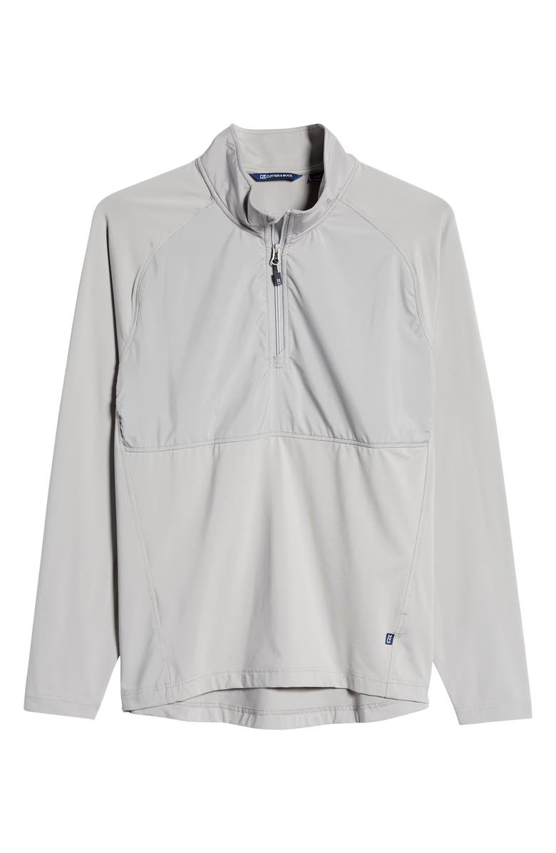 Cutter & Buck Adapt Hybrid Quarter Zip Pullover, Alternate, color, Polished