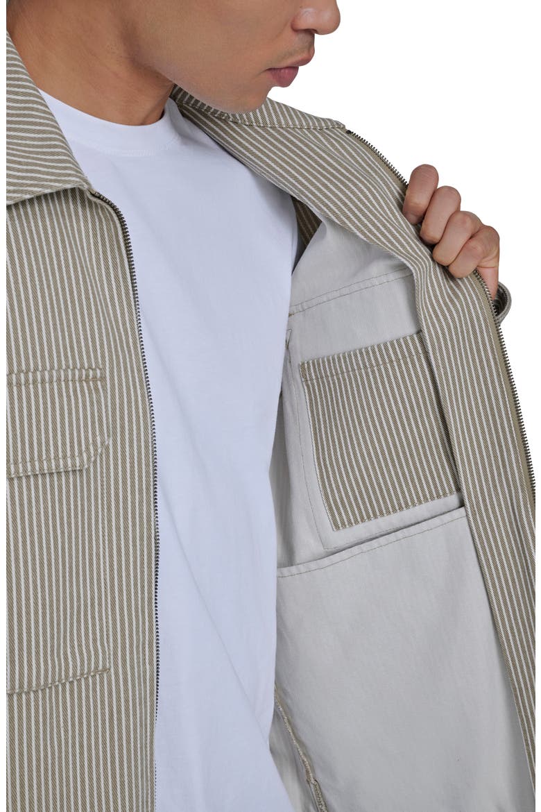Lightweight Cotton Shacket, Alternate, color, TAUPE / OFF WHITE