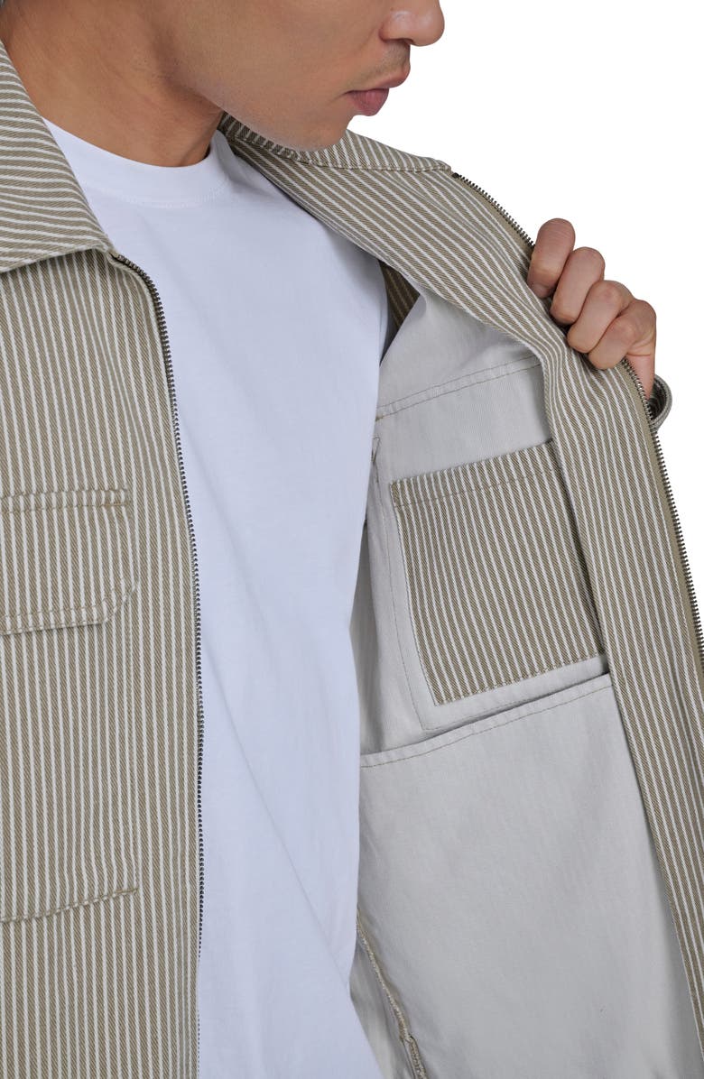 Levi's Lightweight Cotton Shacket, Alternate, color, Taupe / Off White