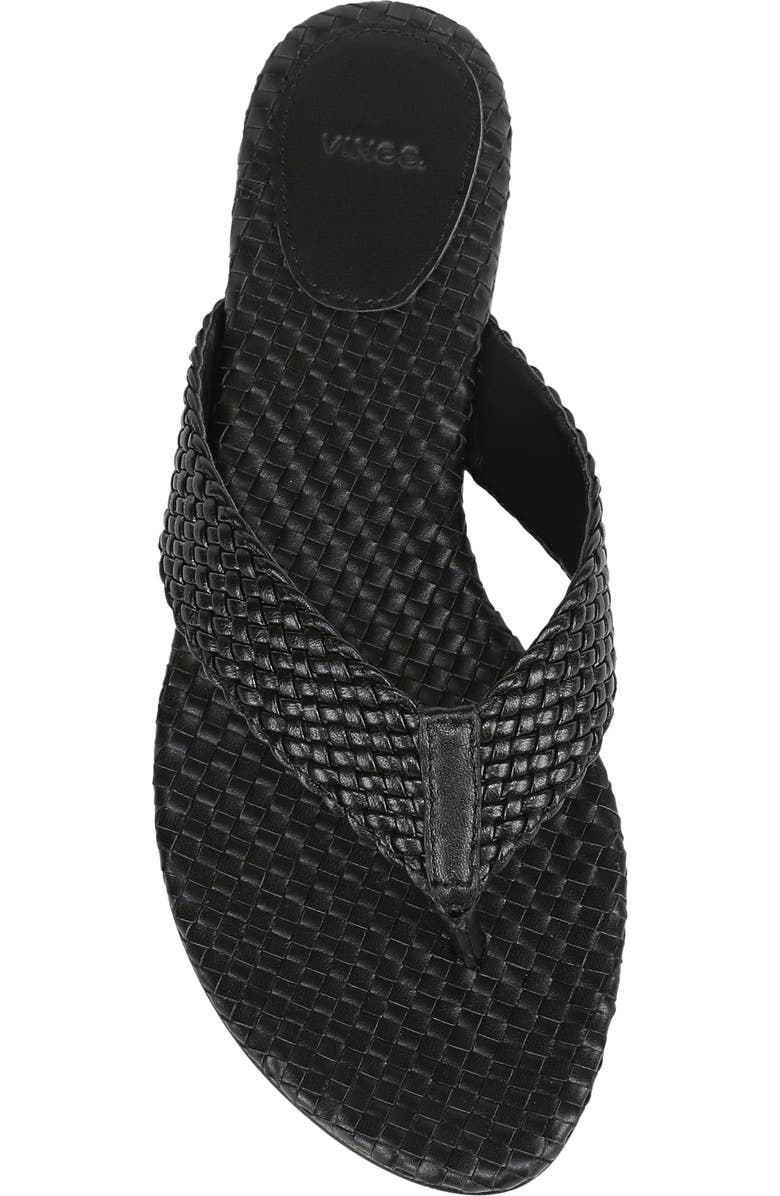 Vince Lotus Flip Flop, Alternate, color, Black