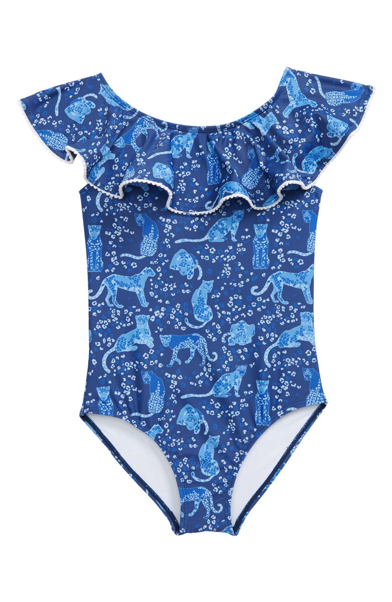 Snapper Rock Ruffle One-Piece Swimsuit, Main, color,