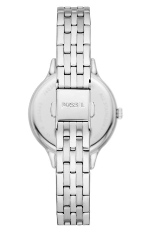 Fossil Laney Three-hand Bracelet Watch, 34mm In Silver