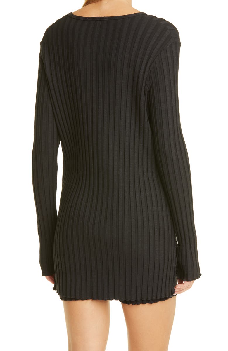 Simon Miller Rib by Simon Miller Oz Long Sleeve Top, Alternate, color, 