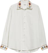 Bode Candyfloss Cotton Button-Up Shirt