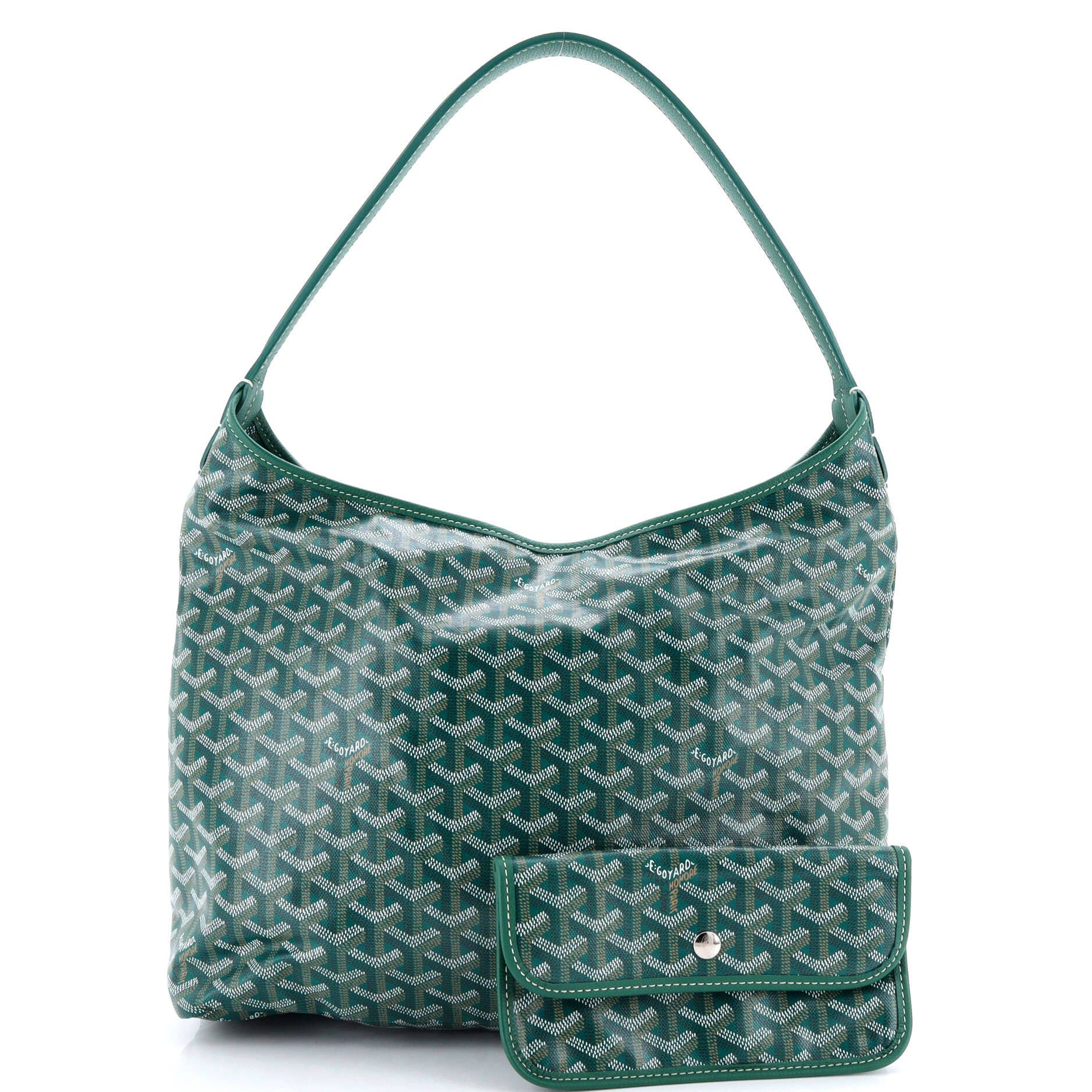 Pre-Owned Goyard Boheme Hobo Coated Canvas, Alternate, color, 