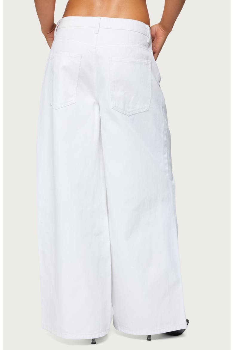 Skater Girl Low Rise Baggy Jeans, Alternate, color, WHITE