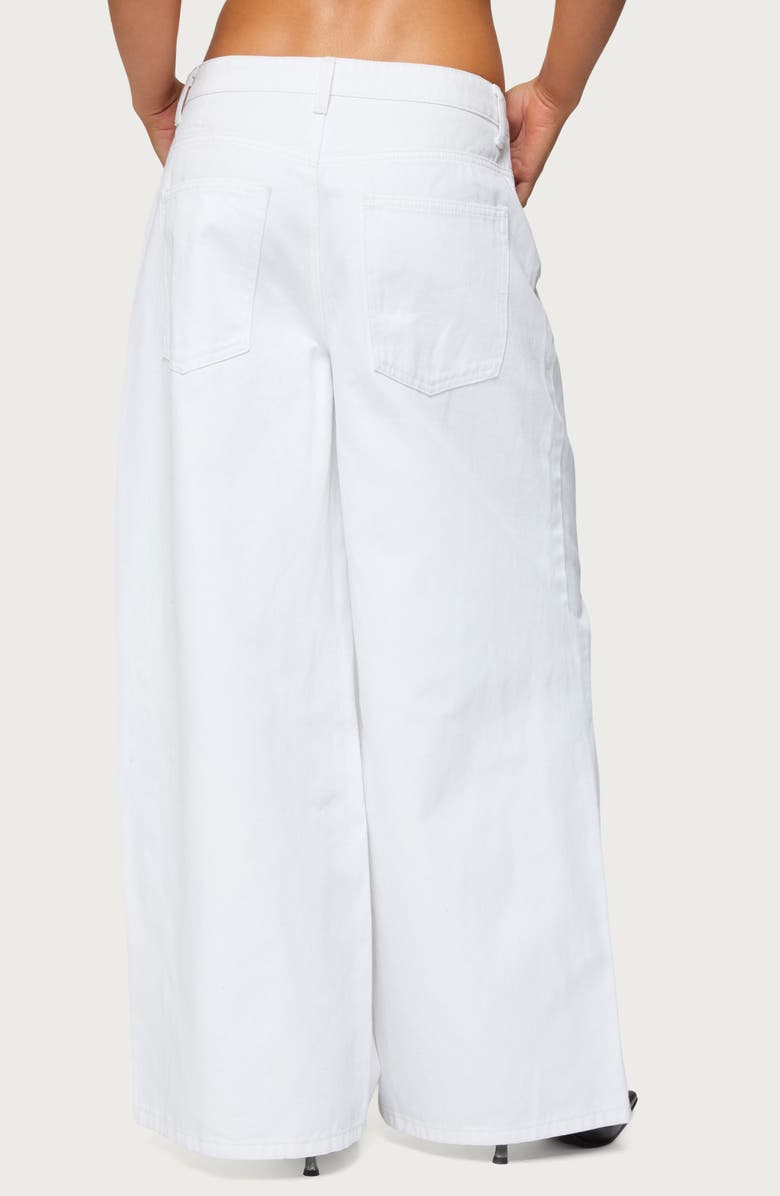 EDIKTED Skater Girl Low Rise Baggy Jeans, Alternate, color, 