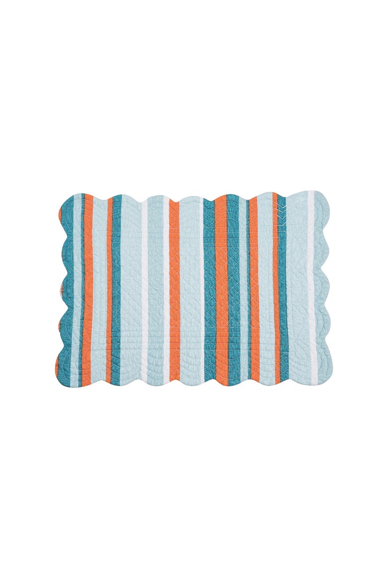 Tangerine Coast Placemats, Set of 6, Alternate, color, Blue