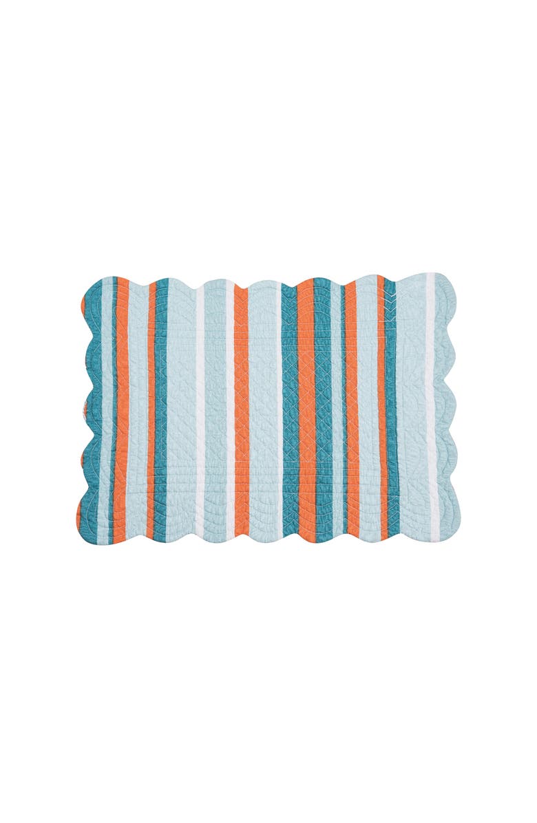 C&F Home Tangerine Coast Placemats, Set of 6, Alternate, color, Blue
