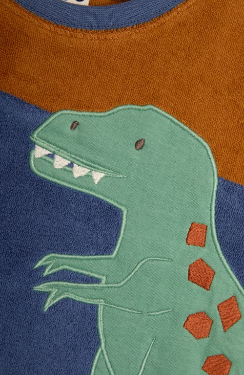 Jojo Maman Bébé Jojo Maman Bebe T-rex Appliqué T-shirt & Shorts Set In Blue