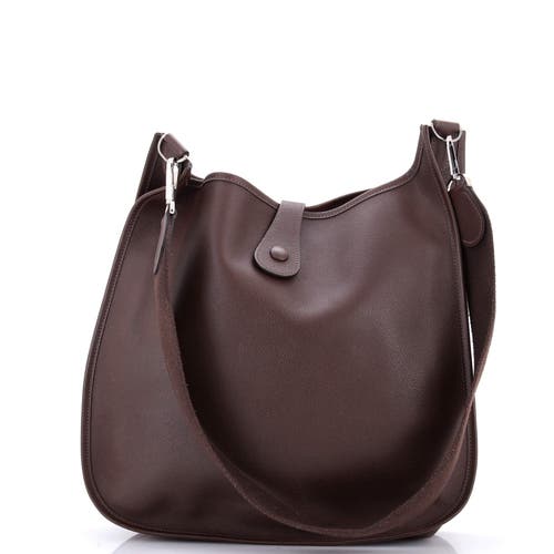 Pre-owned Hermes Hermes Evelyne Bag Gen I Epsom Gm In Brown
