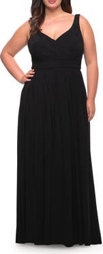 La Femme Plus Size Long Gown