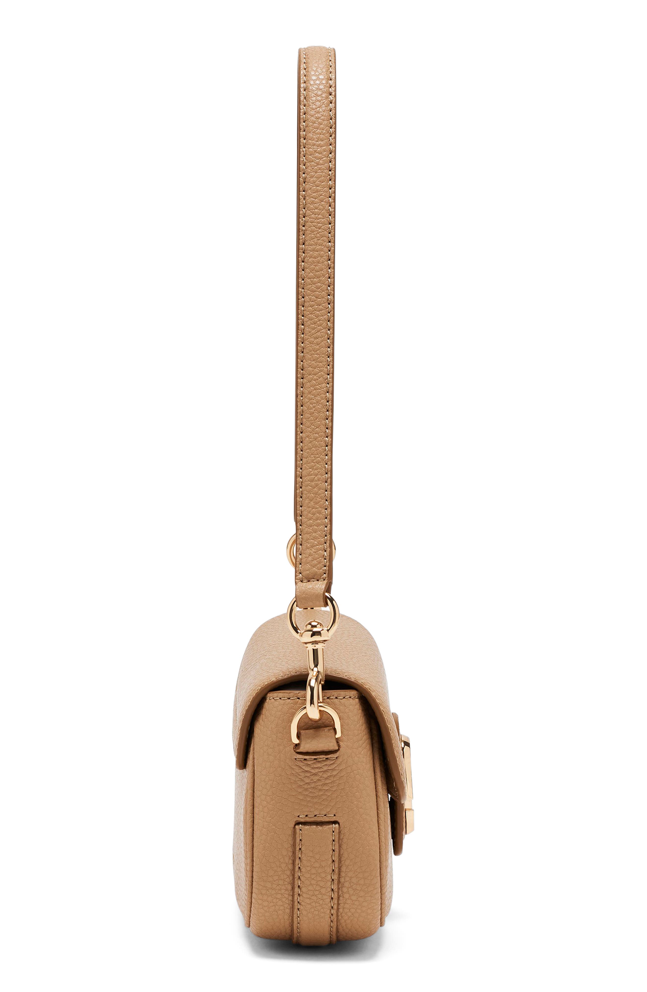 Marc Jacobs The J Marc Clover Pebble Crossbody Bag, Alternate, color, Camel