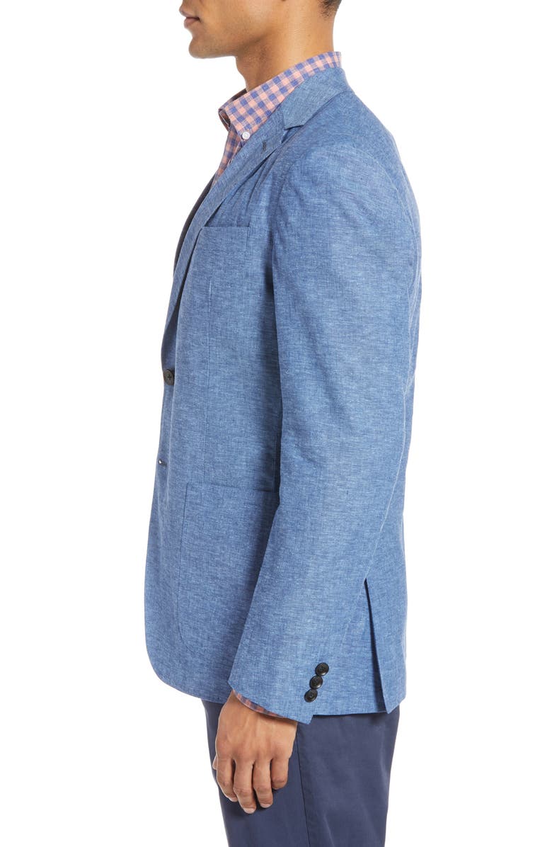 1901 Extra Trim Fit Chambray Sport Coat, Alternate, color,