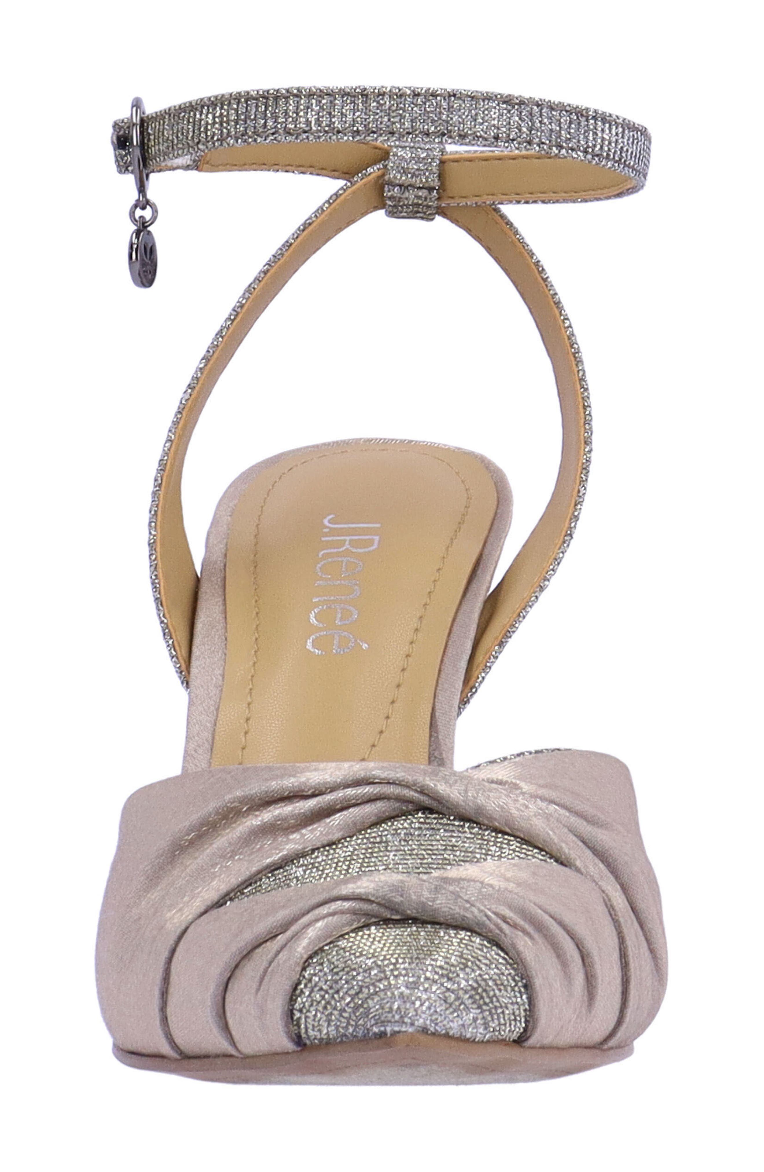 Leander Ankle Strap Pointed Toe Pump, Alternate, color, PEWTER
