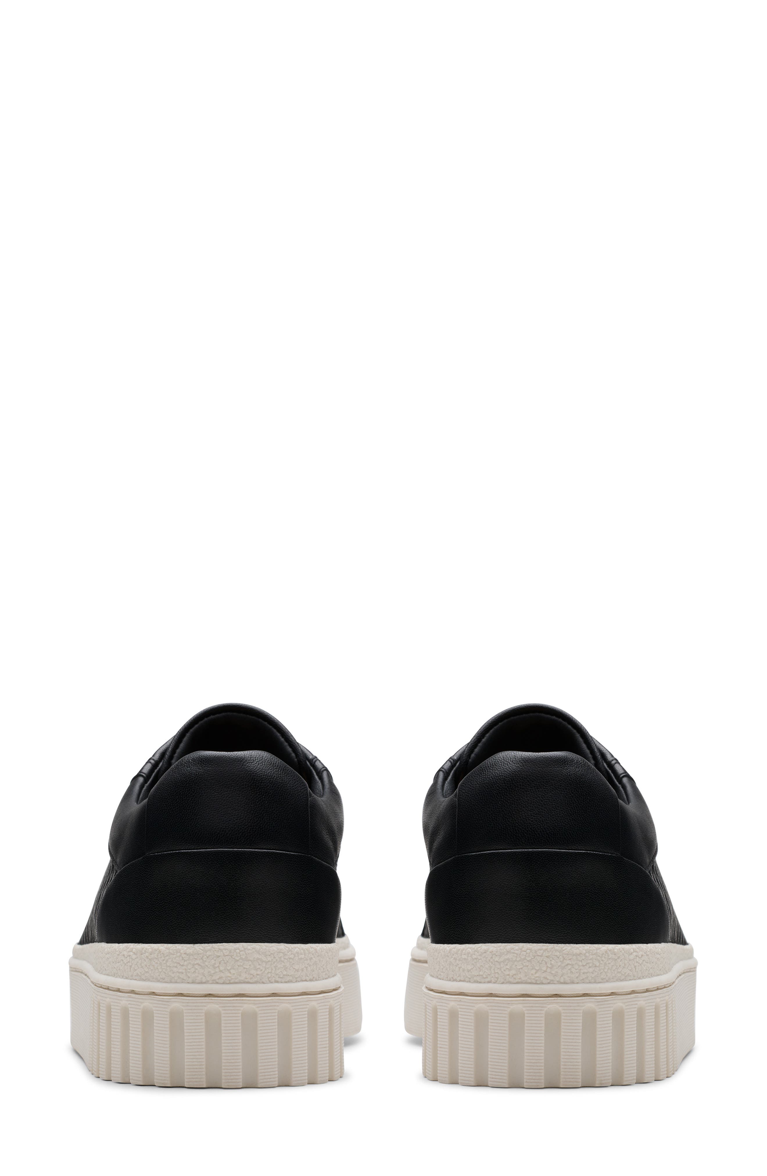 Clarks<sup>®</sup> Mayhill Bay Platform Sneaker, Alternate, color, Black Leather