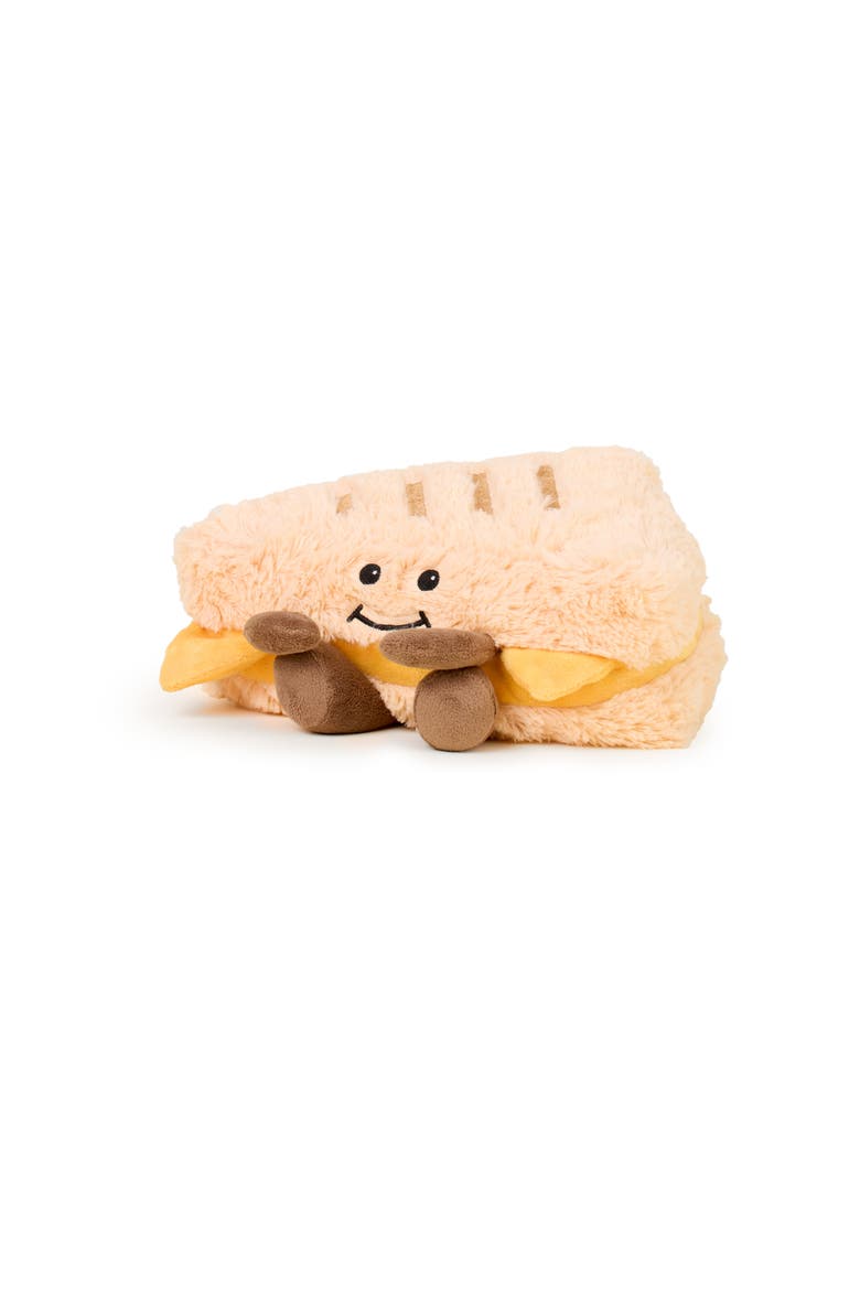 Grilled Cheese Plush Toy, Main, color, Light Brown