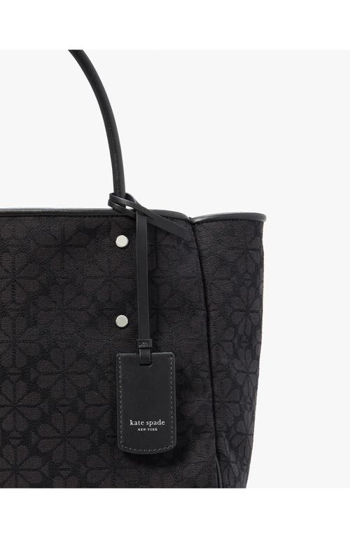Kate Spade New York Spade Flower Jacquard Tote In Black Multi.