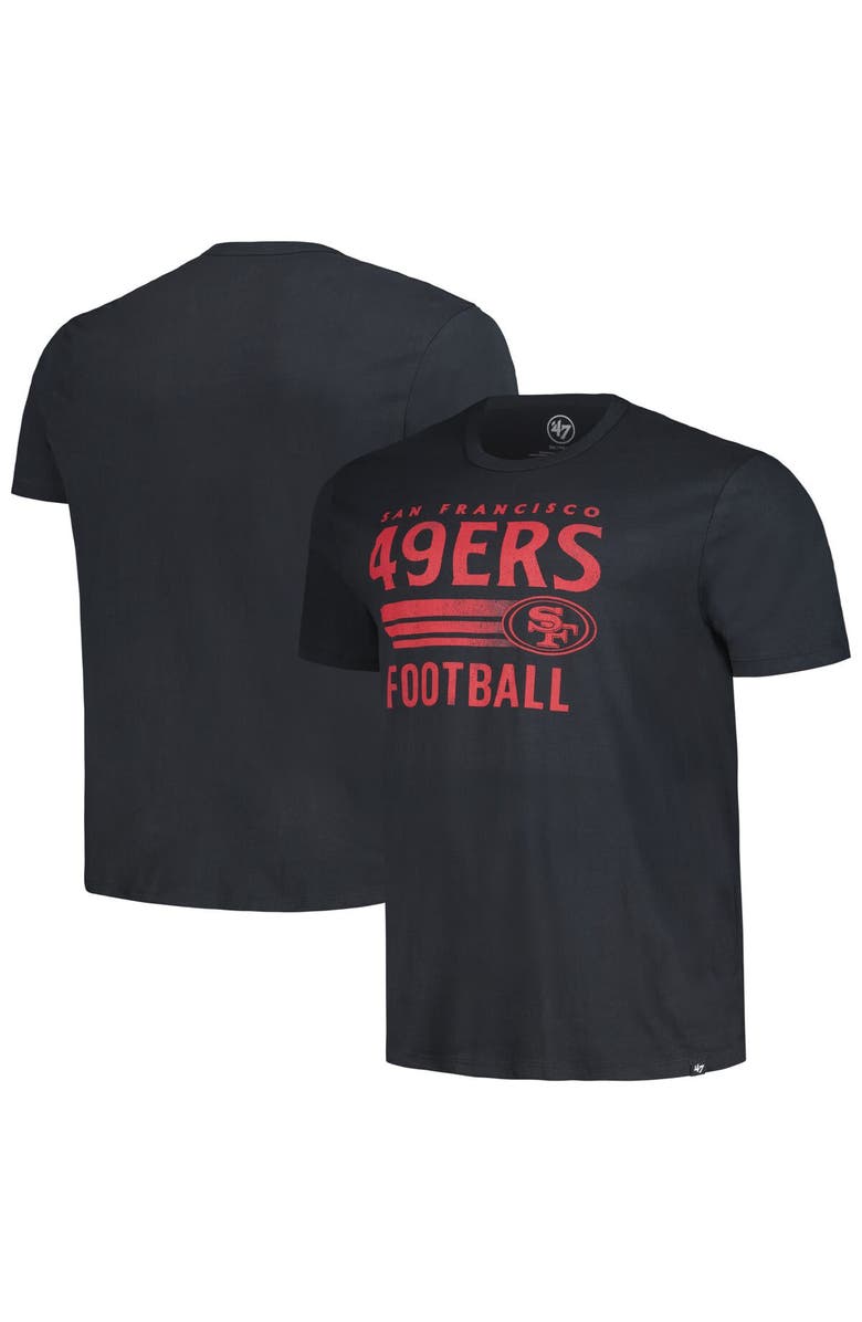 '47 Men's '47 Black San Francisco 49ers Rider Franklin T-Shirt, Main, color, 