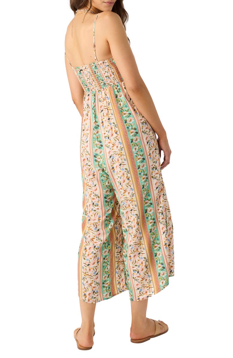 O'Neill Keiko Cora Floral Cutout Wide Leg Jumpsuit, Alternate, color, 