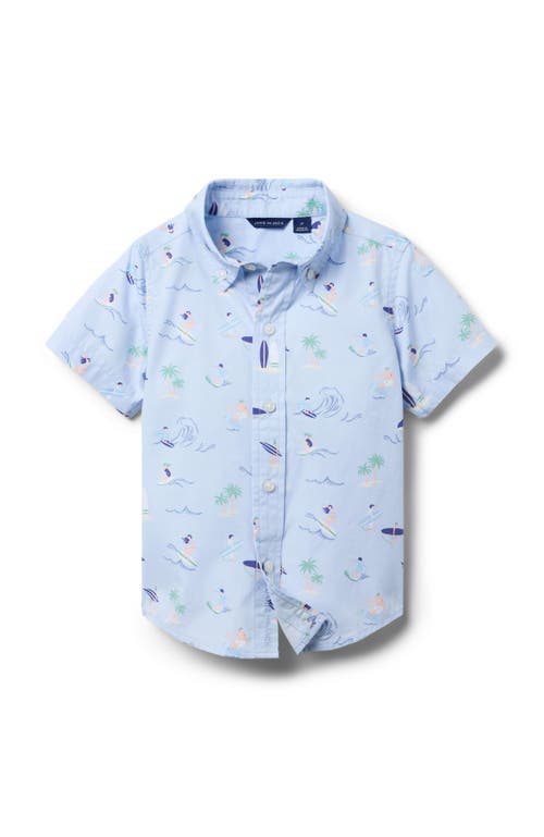 Janie And Jack The Poplin Shirt In Surfer
