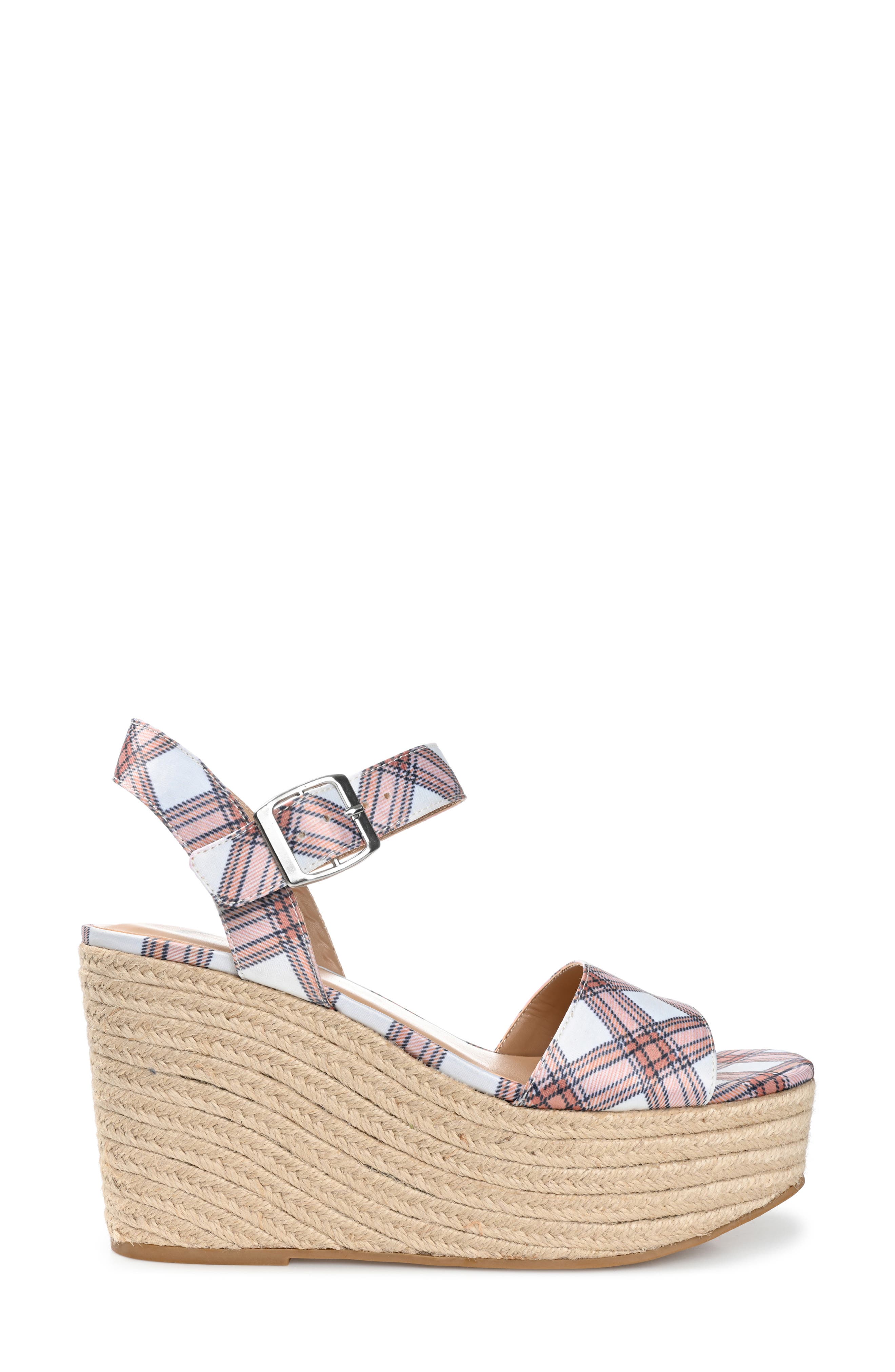 Pearrl Espadrille Platform Wedge Sandal, Alternate, color, RUST