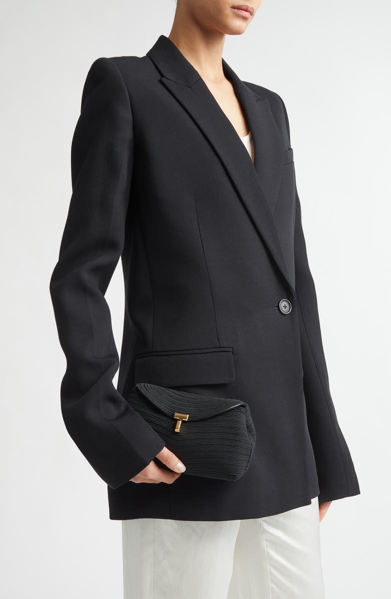 TOTEME Mini T-Lock Rope Clutch, Alternate, color, Black