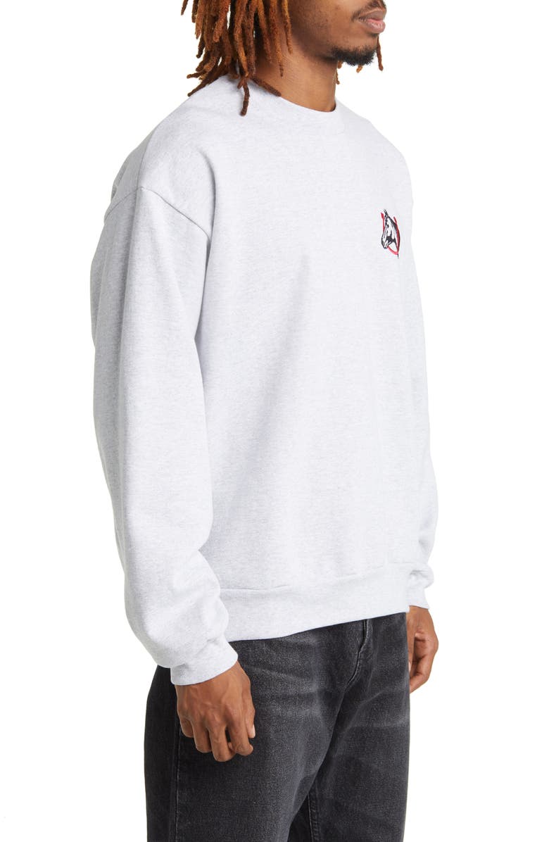 ONE OF THESE DAYS Horse Shoe Embroidered Sweatshirt, Alternate, color, 