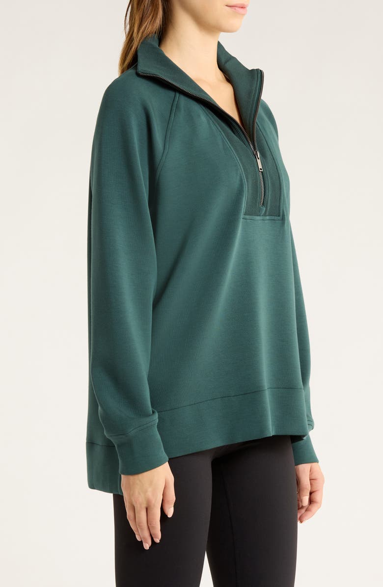 SPANX<sup>®</sup> AirEssentials Half Zip Tunic, Alternate, color, Meridian