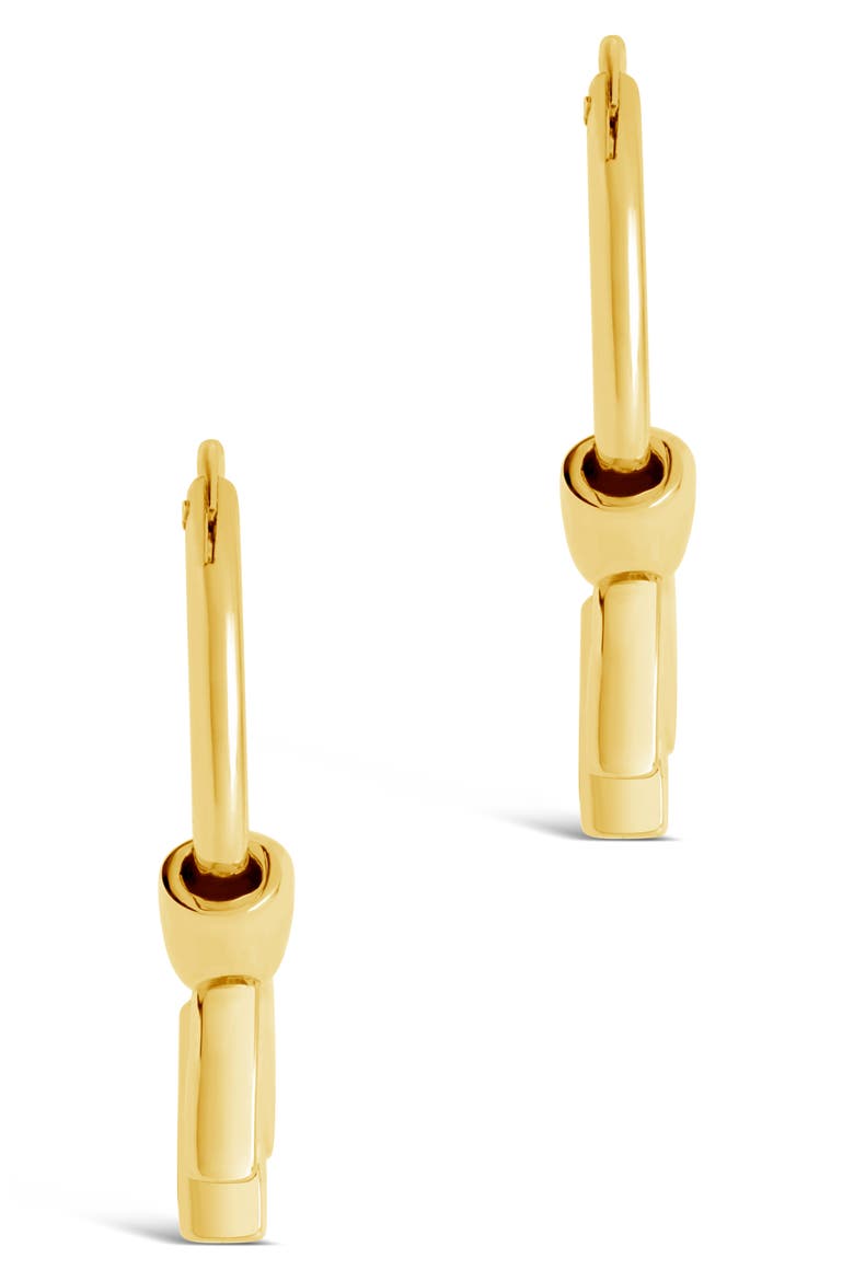 Helena CZ Hoop Earrings, Alternate, color, GOLD