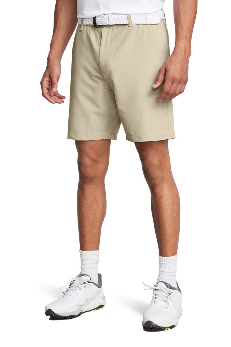 Drive 8-Inch Performance Shorts, Main, color, KHAKI BASE BEIGE/ HALO GRAY