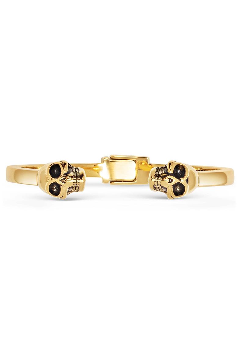 Golden Skull Bangle, Alternate, color, Gold