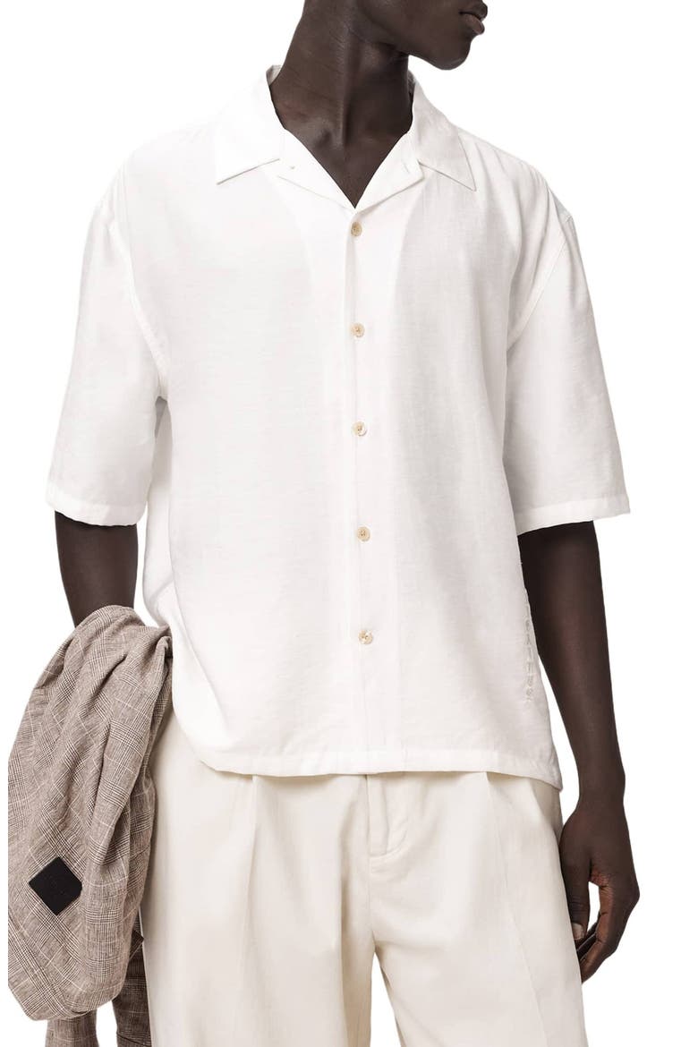 Purley Button-Up Camp Shirt, Alternate, color, TERN WHITE